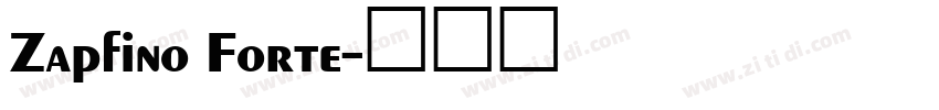 Zapfino Forte字体转换